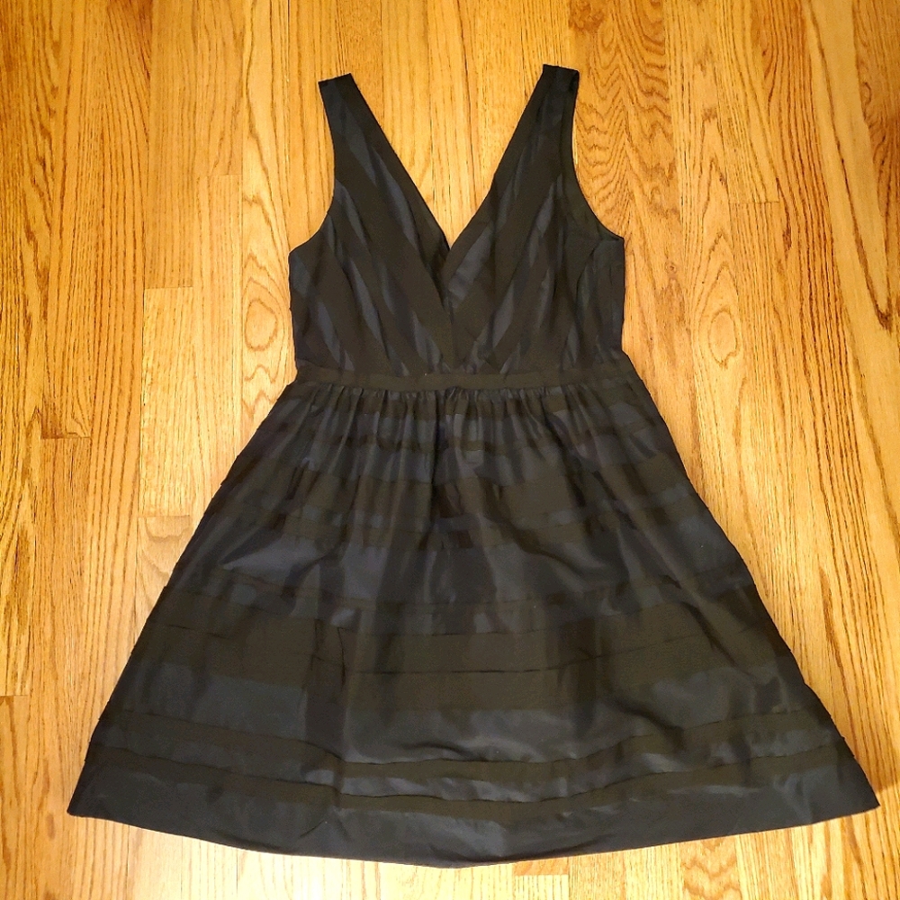 J. CREW | Grosgrain Ribbon Striped Dress